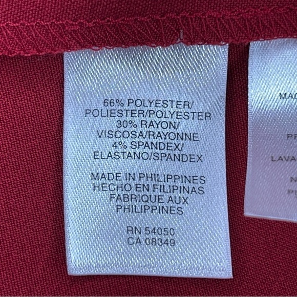 SIZE 8 JONES NEW YORK RED EVENT DRESS SHORT SLEEVE COCKTAIL WEDDING DATE NIGHT - Picture 10 of 11